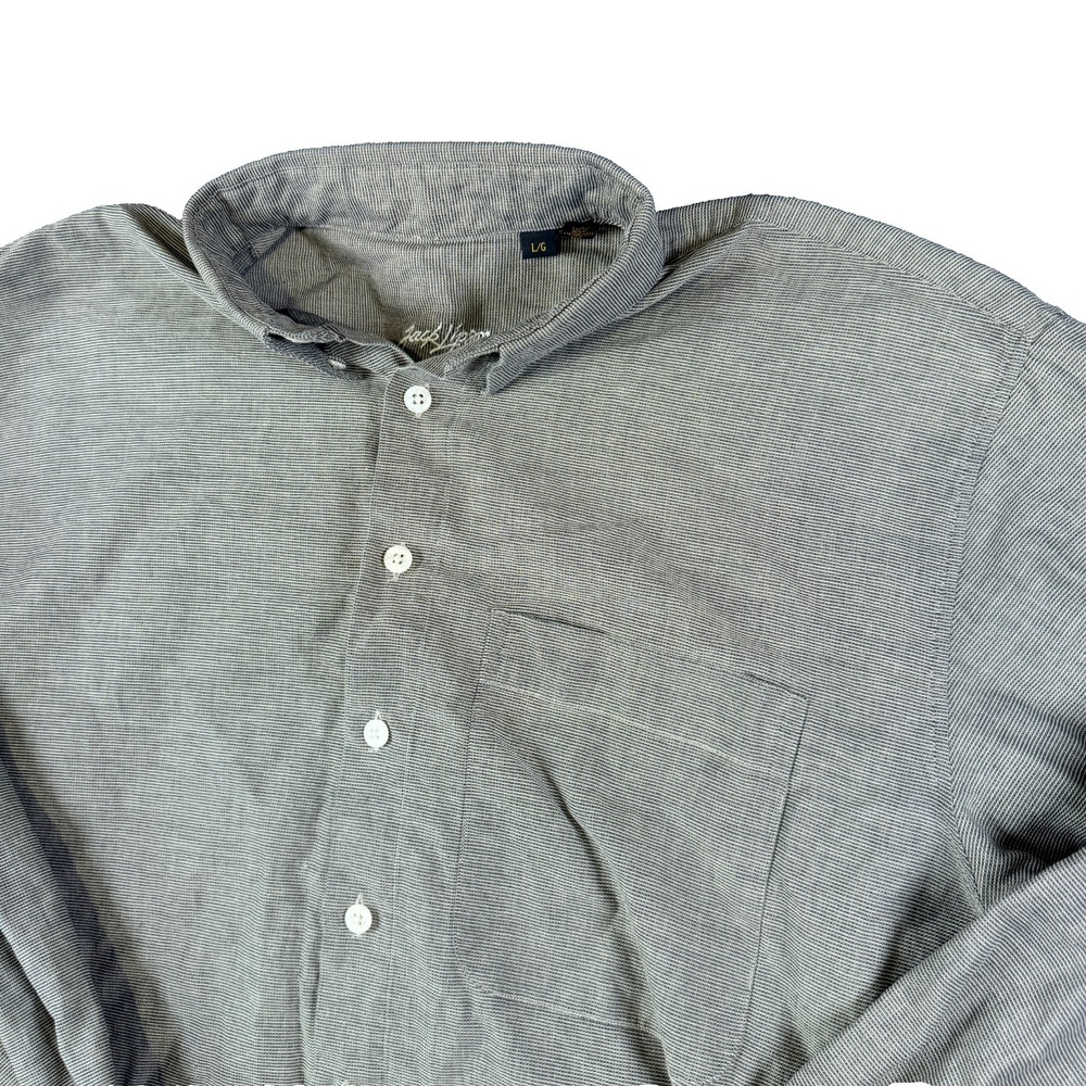 Jack Lipson Shirt Mens Large Muted Brown Micro Check Cotton Button Down Canada‎